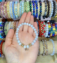 Load image into Gallery viewer, Cats Eye Selenite Charm Bracelet
