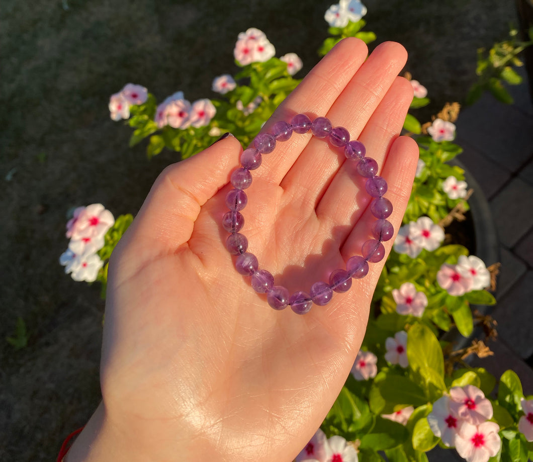 Amethyst Infinity Bracelet
