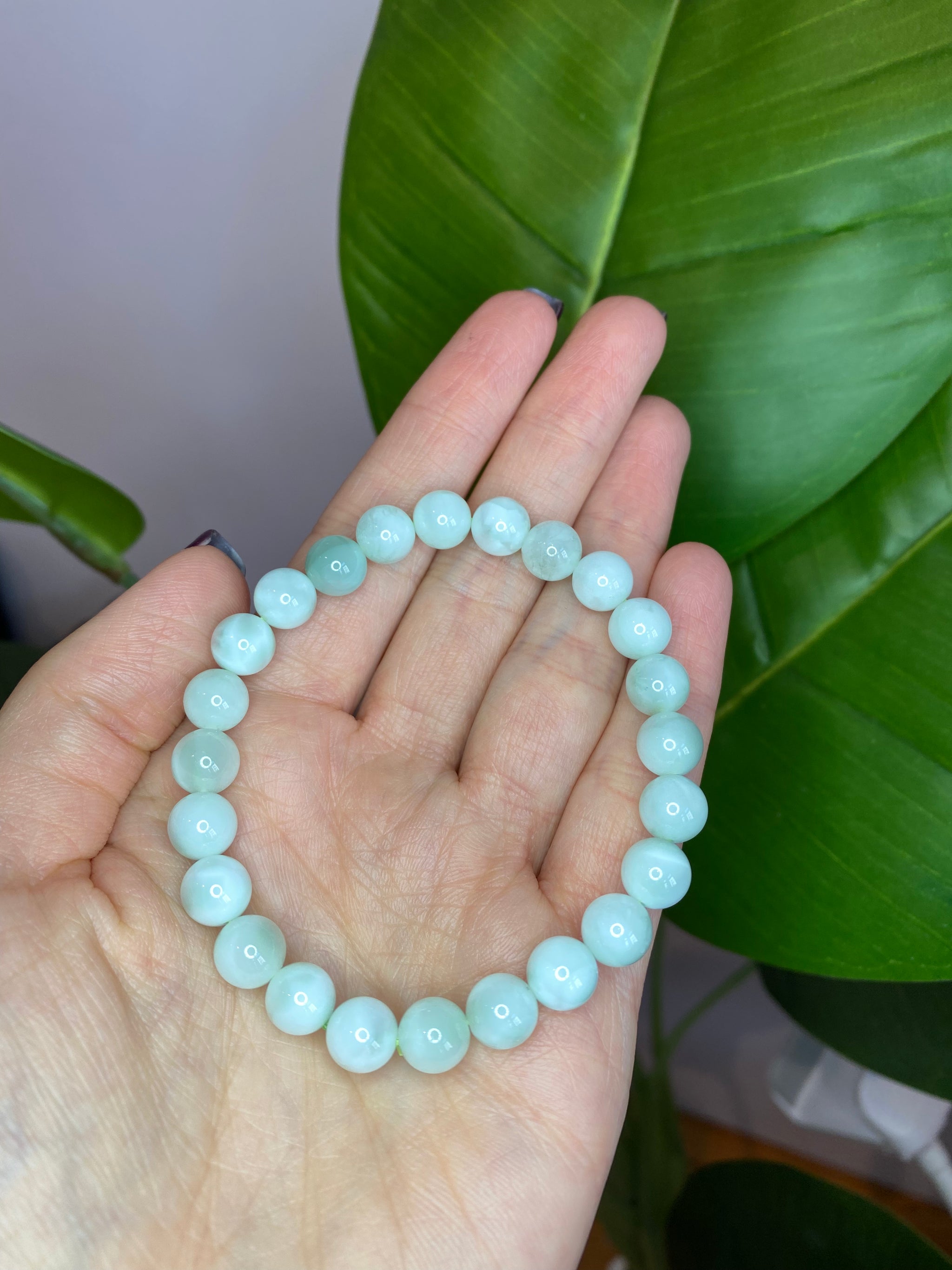 Green angelite bracelet discount