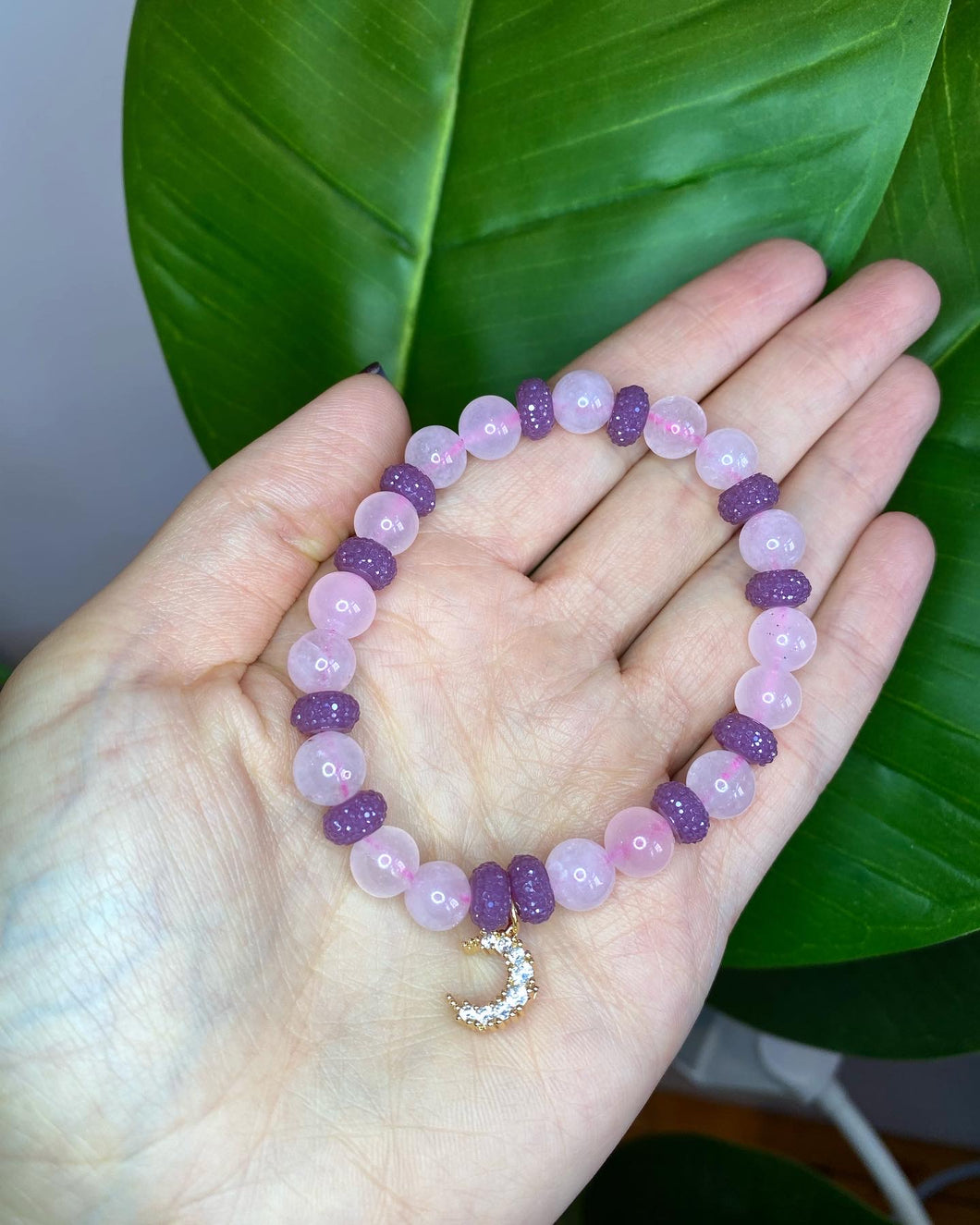 To the moon Charm Bracelet