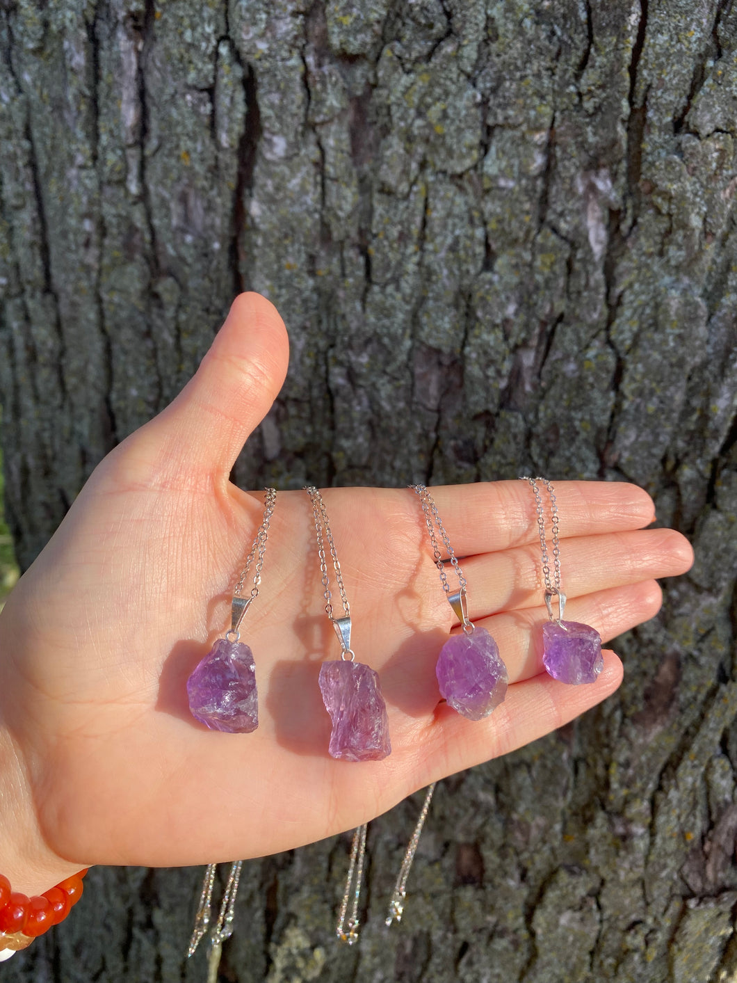 Raw Amethyst Necklace