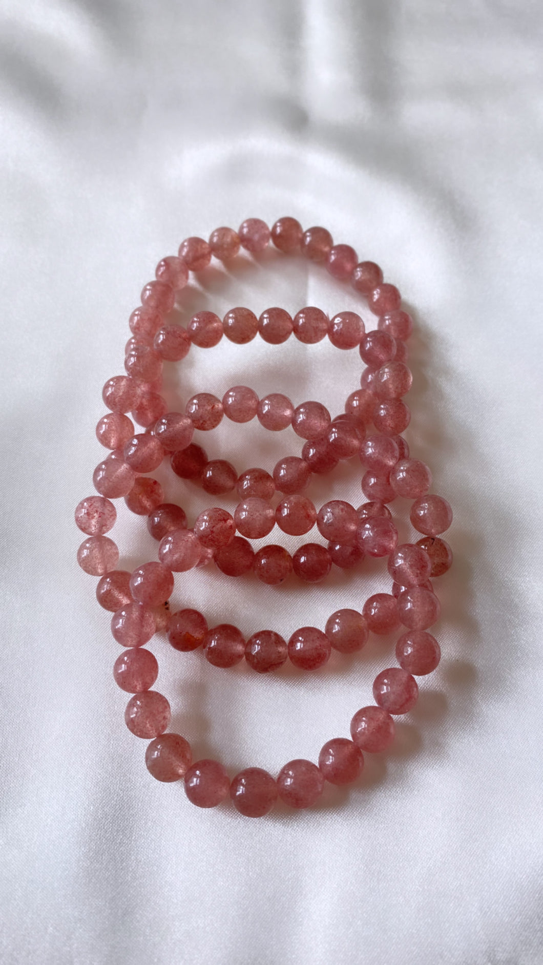 Strawberry Quartz Infinity Bracelet (NEW)